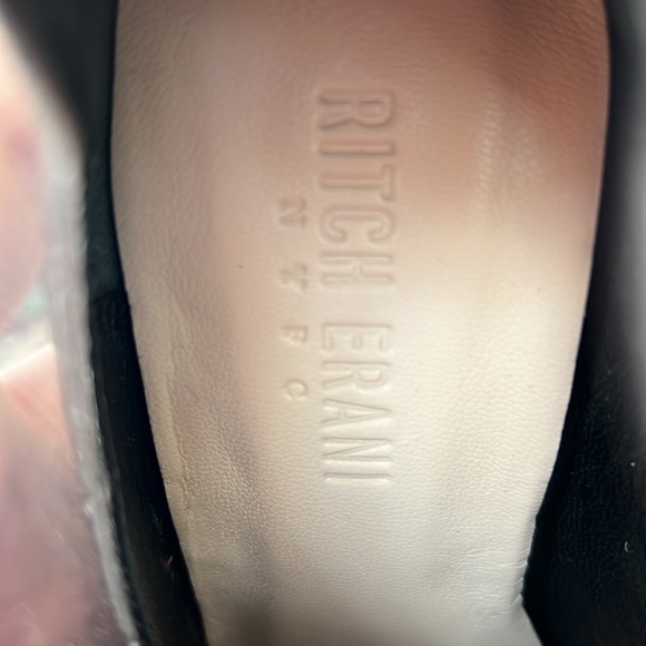 New black and clear Ritch Erani size 5.5  clear heal boots - Picture 5 of 6